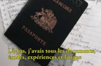 La couverture d’un passeport chilien.